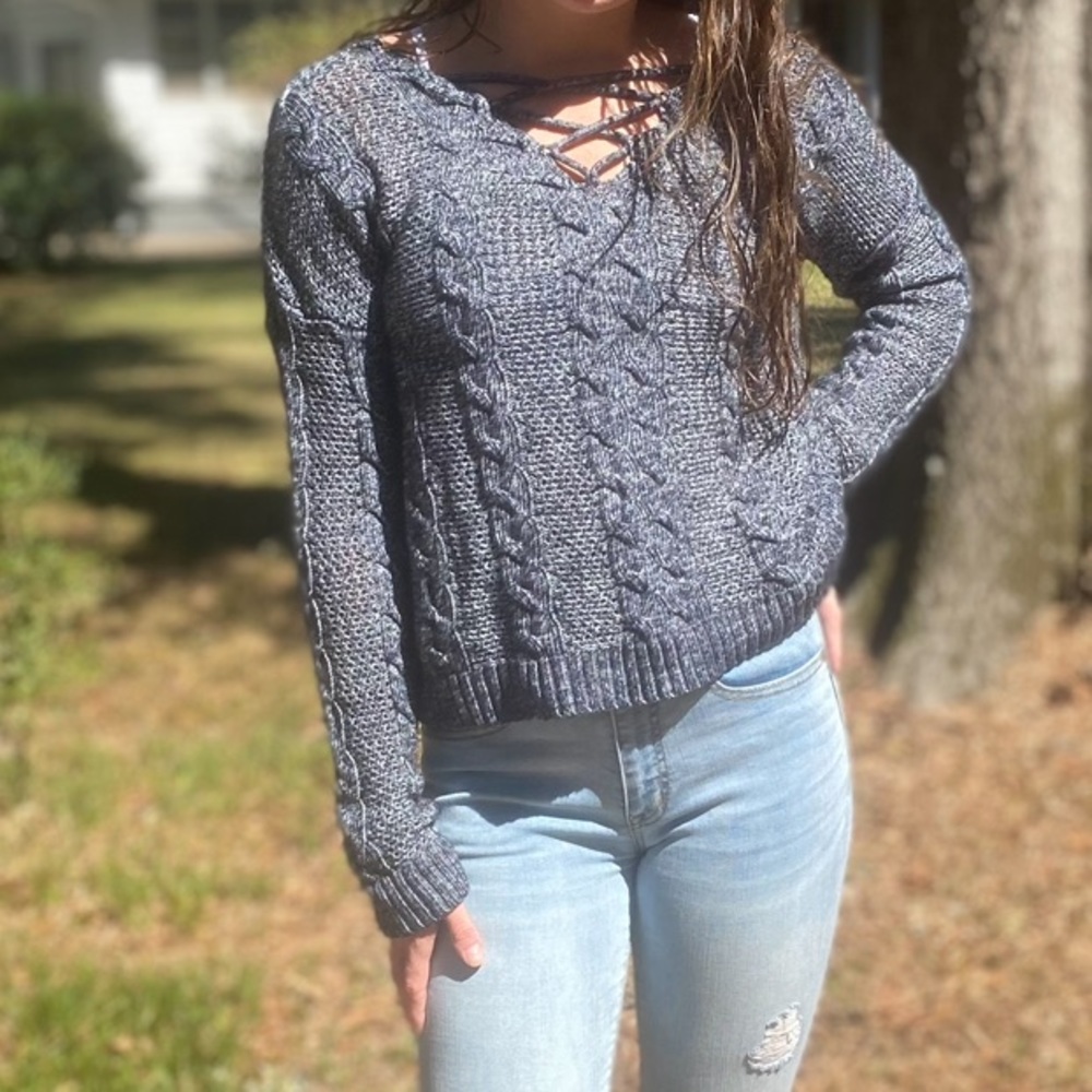 Grey Knitted Sweater